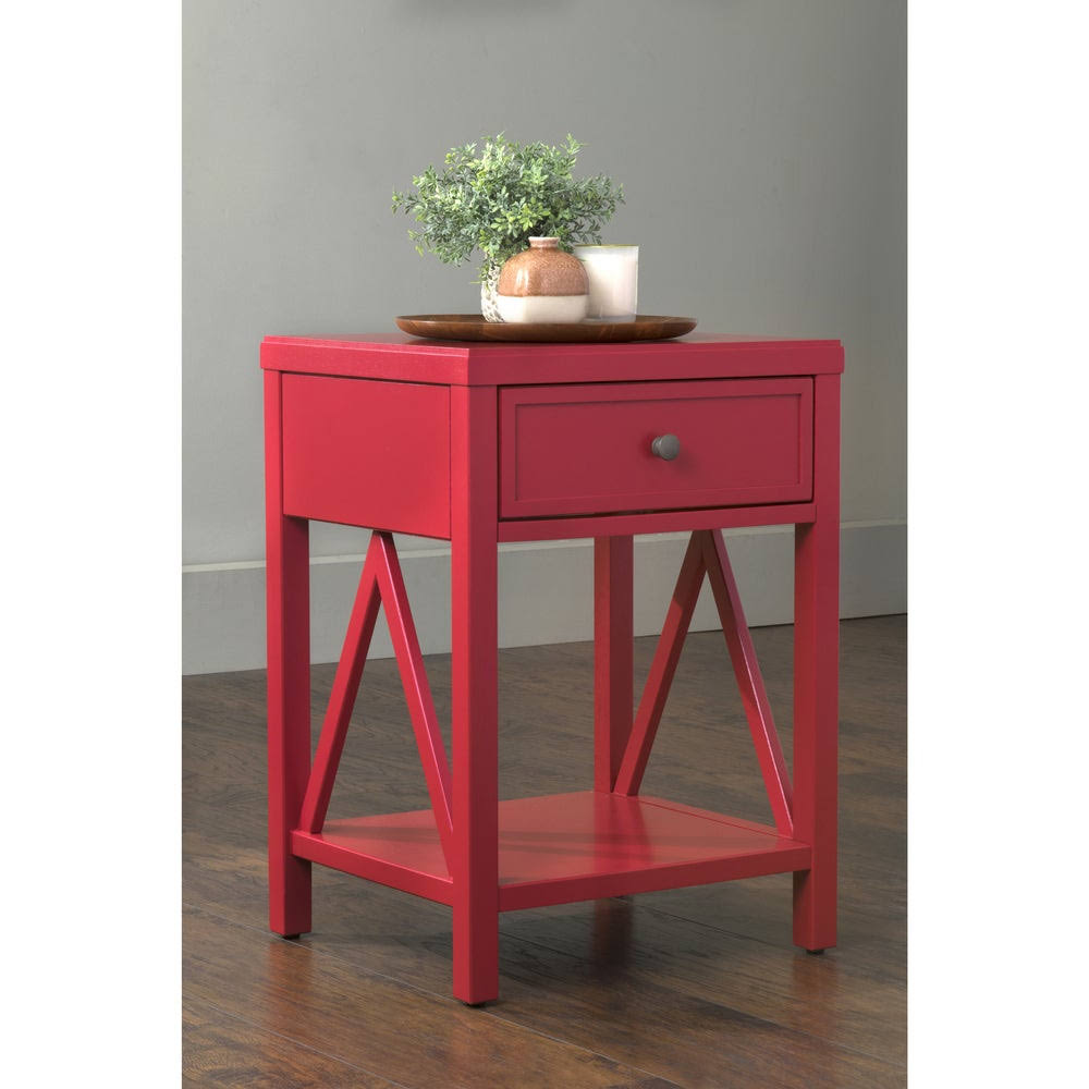 Acacia Wood End Table A729
