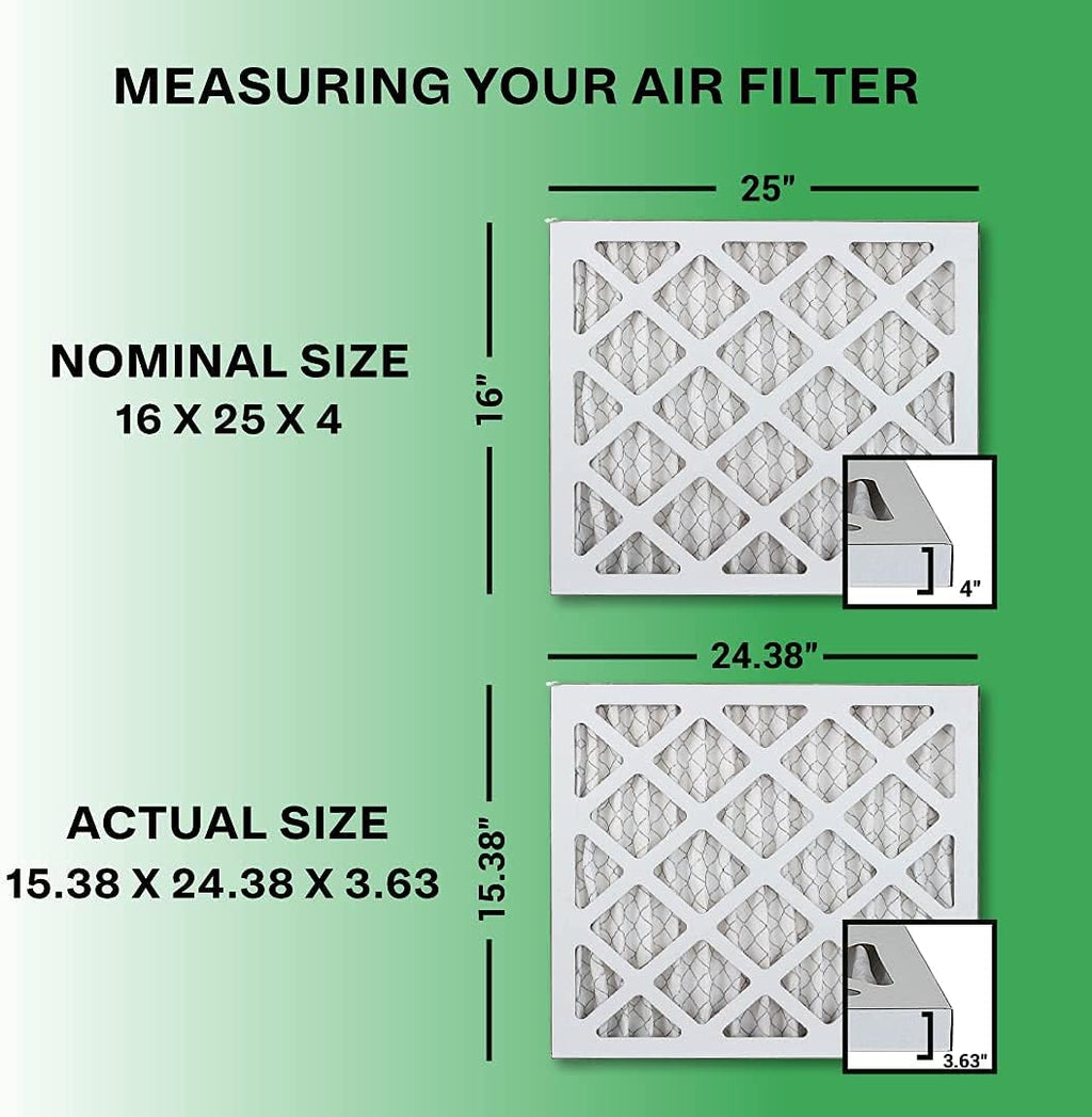 16x25x4 MERV 13 Pleated HVAC Air Filter (6-Pack) R566
