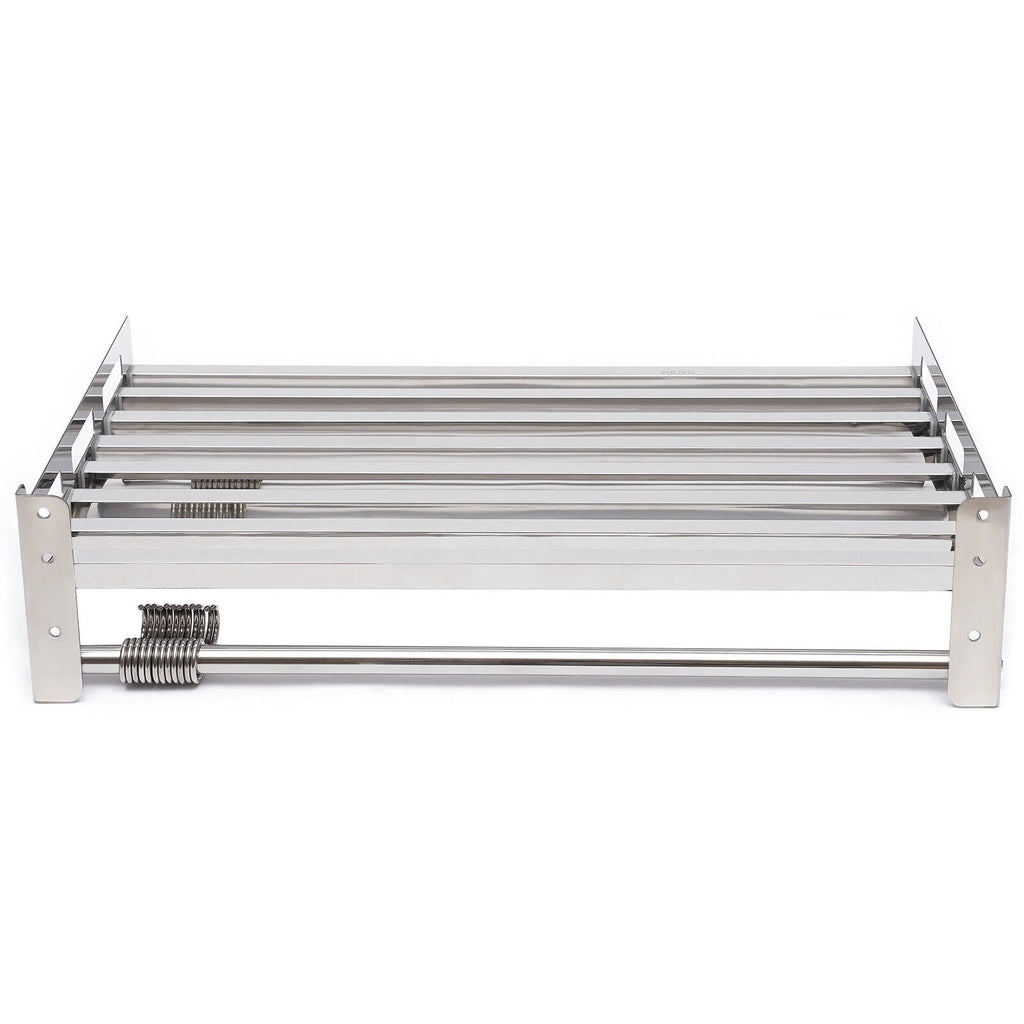 Wall Mount Microwave Oven Shelf Storage Bracket with 12 Hook Stainless E67764