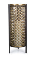 Metal and Glass Candle Holder Q536