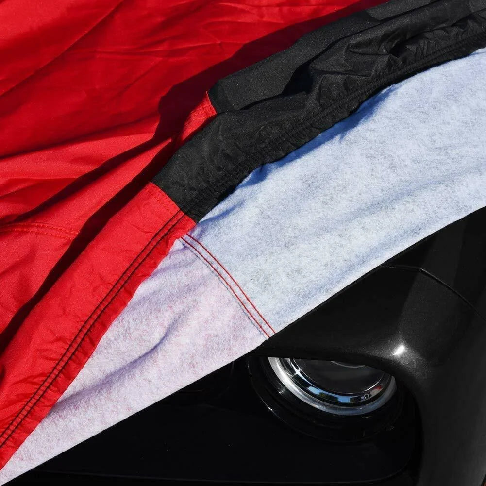 Red/Black Car Cover for Dodge Challenger V1564