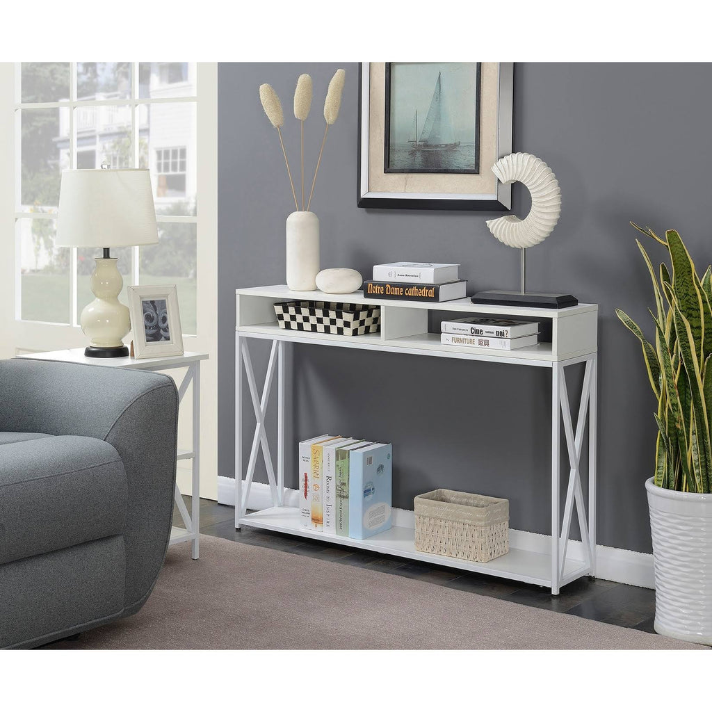 White 2-Tier Console J5487