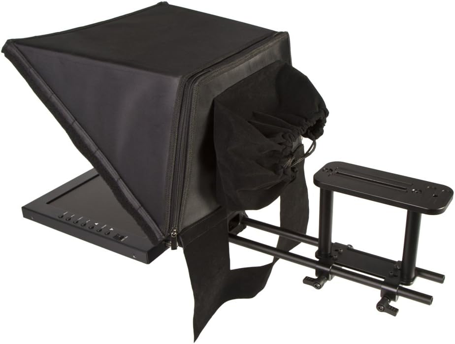 15-inch Adjustable Glass Teleprompter - Black B187992