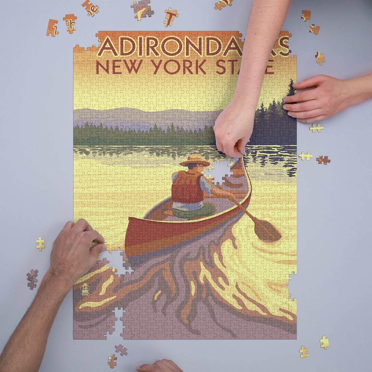 Canoe Scene 1000 Piece Jigsaw Puzzle A286633