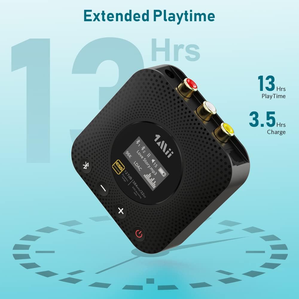 Bluetooth 5.0 Audio Adapter with OLED Display S361