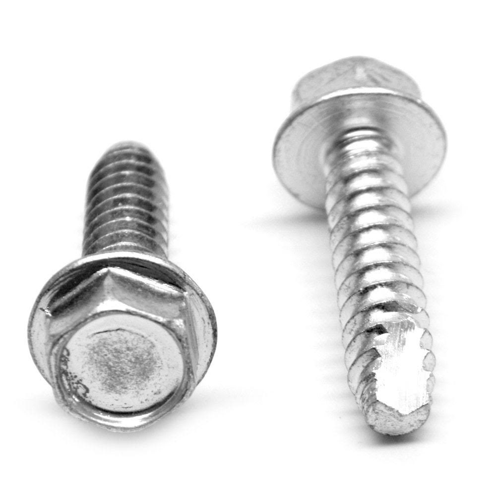 3/8-12 x 1 1/2 Thread Cutting Screw Hex Washer Head Type 25 Low Carbon Steel Zinc Plated H880892