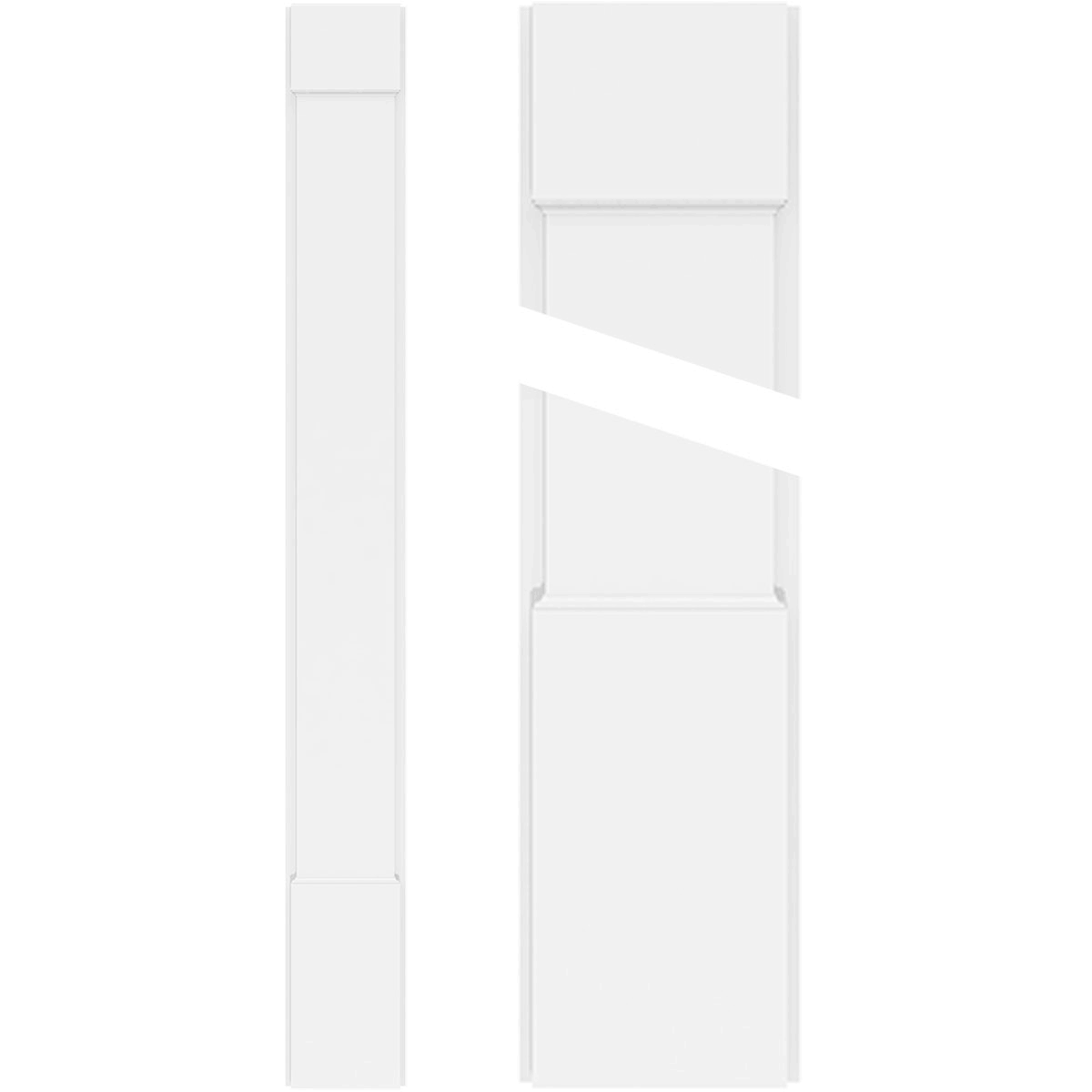 Plain PVC Pilaster (Pair) I384