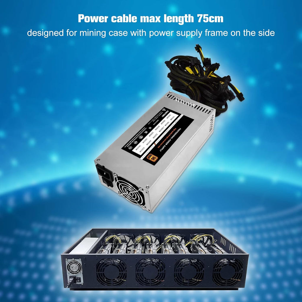 2500W 2U Single Channel Mining Rig PSU Y552