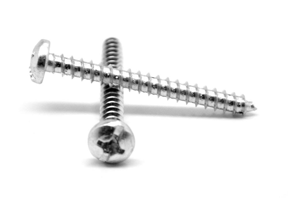 Sheet Metal Screw Combo Pan Head Type A Low Carbon Steel Zinc Plated Pk 2000 S12987