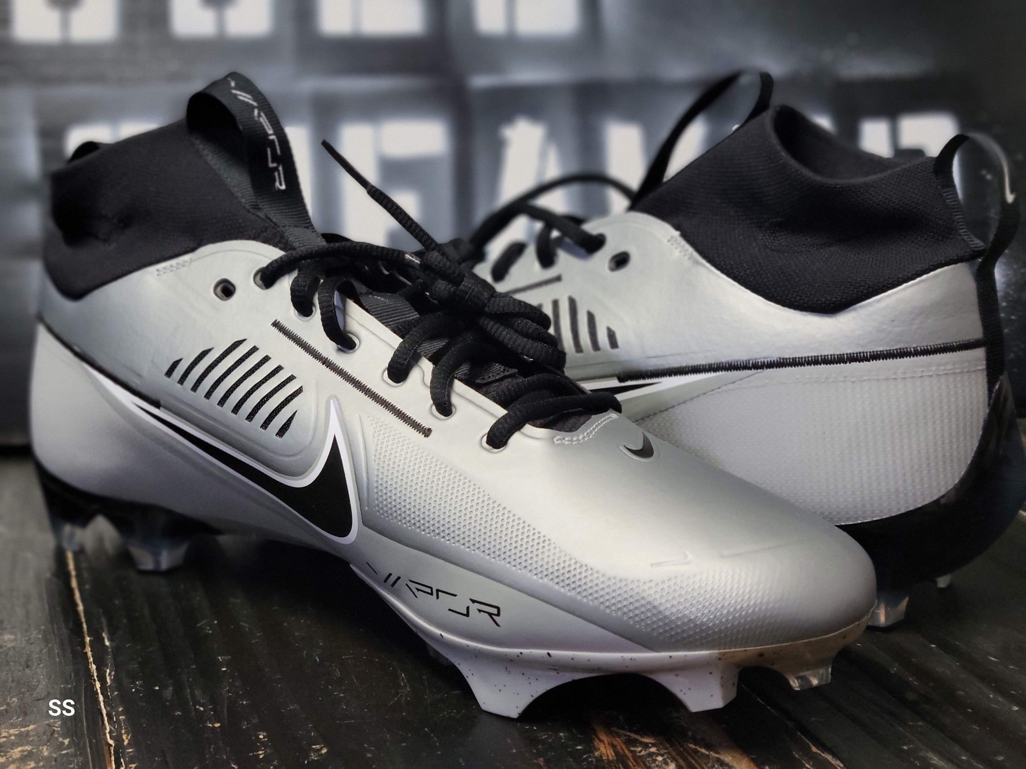 Silver/Black Football Cleats X603608