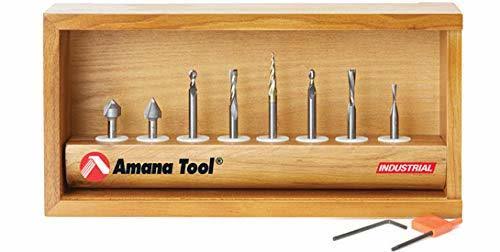 8-Pc CNC Router Bit Collection, 1/4 Shank Z154647