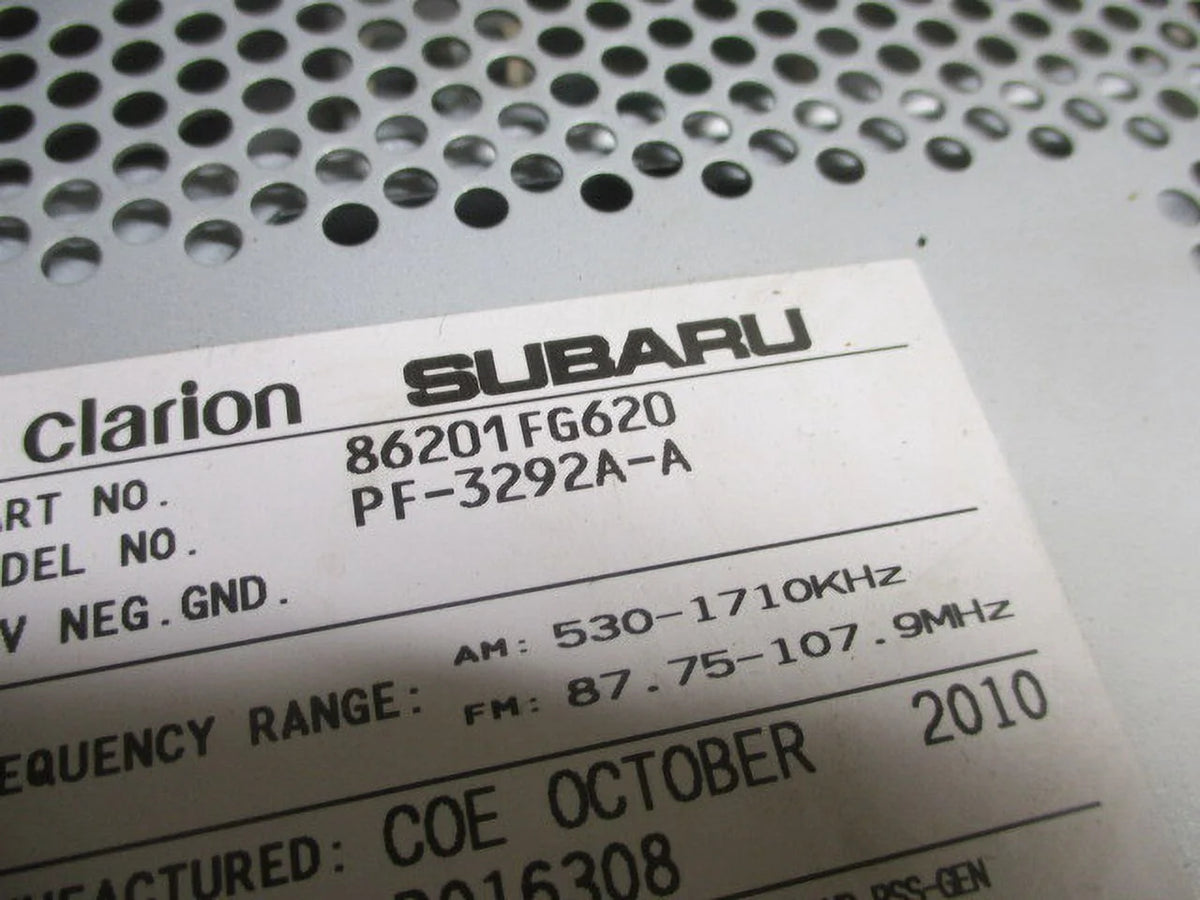 Pre-Owned Subaru Impreza CD MP3 WMA Satellite Player Radio C90689