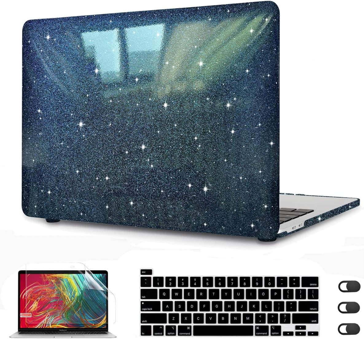Matte Black Hard Plastic Case for MacBook Pro 13 Inch V8644
