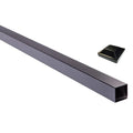 Black Aluminum Universal Fence Post W392793