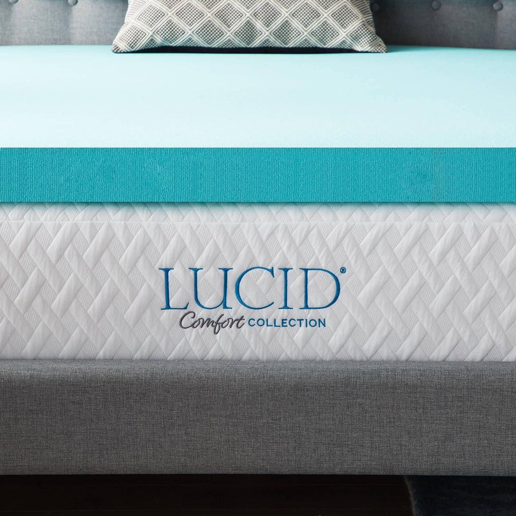 Twin Gel Memory Foam Topper with Cover F52279