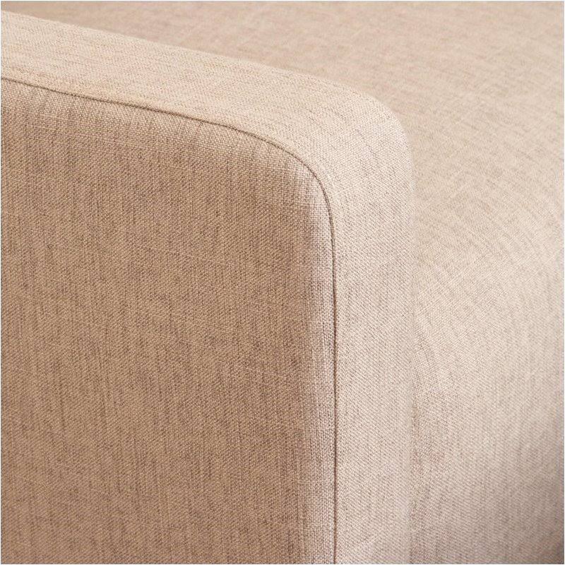 Beige Arm Chair and Ottoman S776