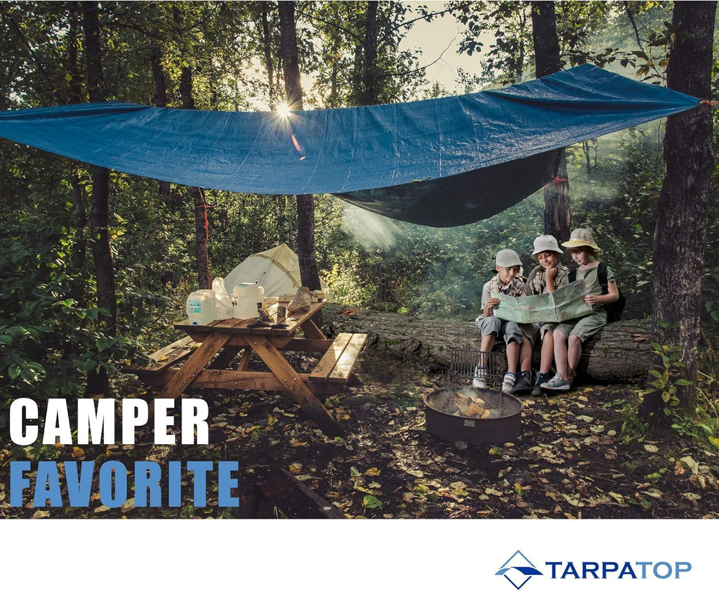 Blue Waterproof Poly Tarp Tarpaulin Pack of 2 E229186