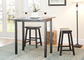 Dark Espresso Oak 3-Piece Pub Set F9046
