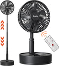 7200mAh Rechargeable Oscillating Fan with Remote Control K6822