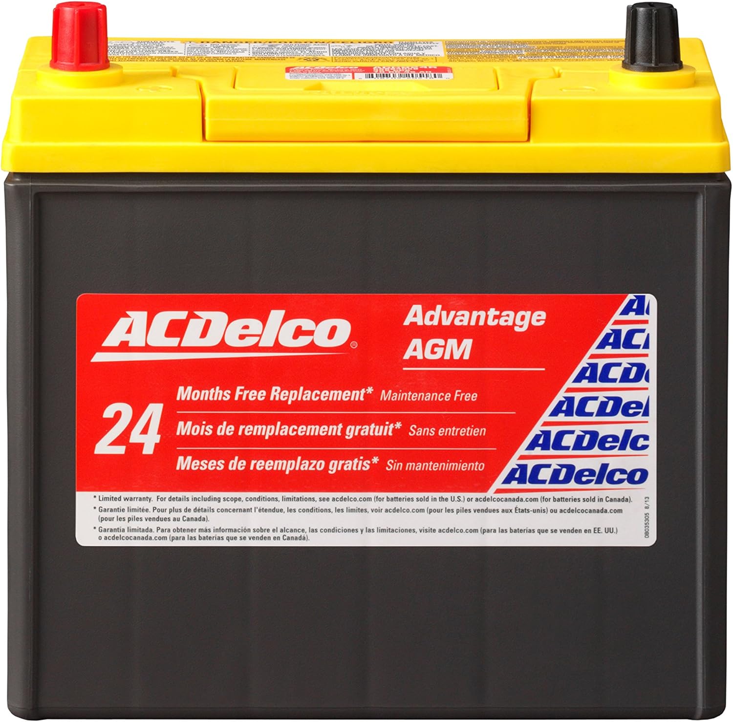 ACDelco Gold B24R Hybrid Vehicle AGM Battery B6844