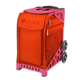Persimmon Bold Orange Sport Insert Bag with Pink Frame and Flashing Wheels C12467
