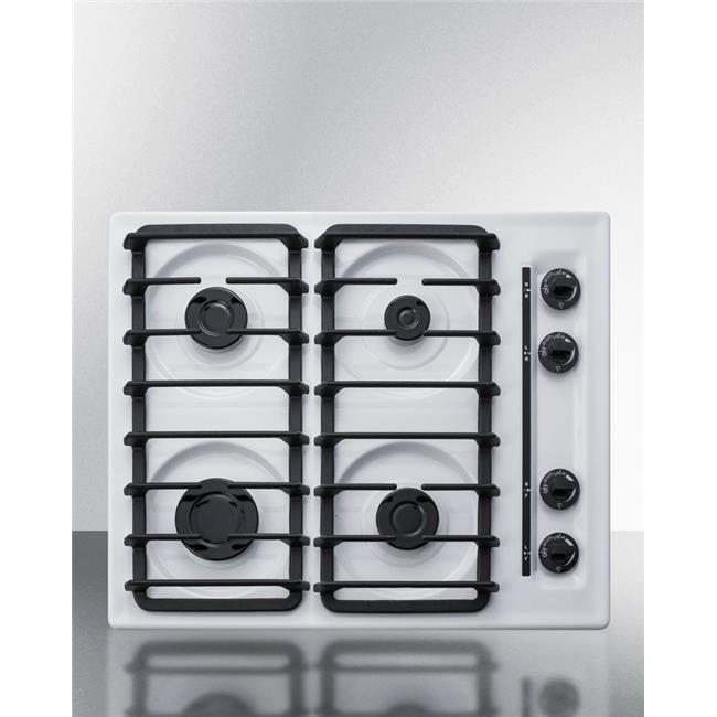 White 4-Burner Gas Cooktop M8747