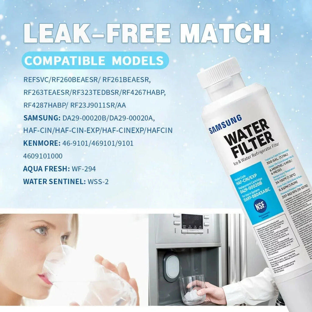 6 Pack Refrigerator Water Filter Q640
