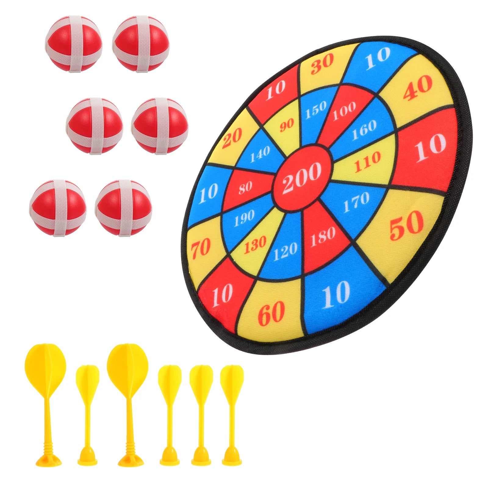 13Pcs Kids Sticky Balls Darts Board Toys E4111