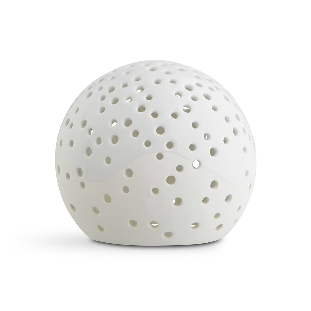 White Tealight Candle Ball 14 cm F208613