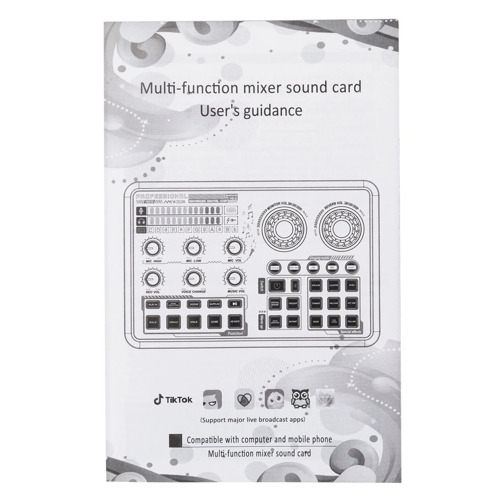 Audio Mixer with Voice Changer and LED Lights O197619