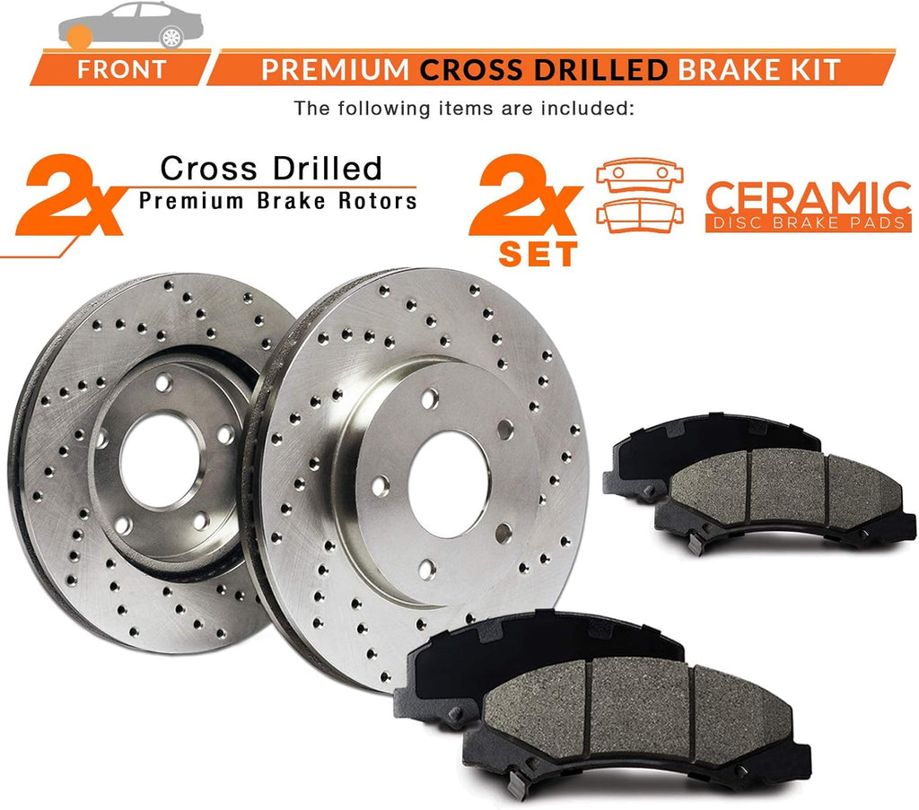 Max Brakes XD Rotors with Carbon Ceramic Pads K725586
