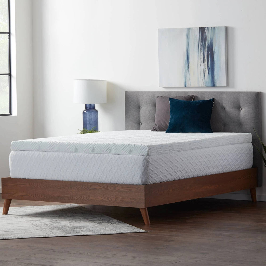 Twin Gel Memory Foam Topper with Cover F52279