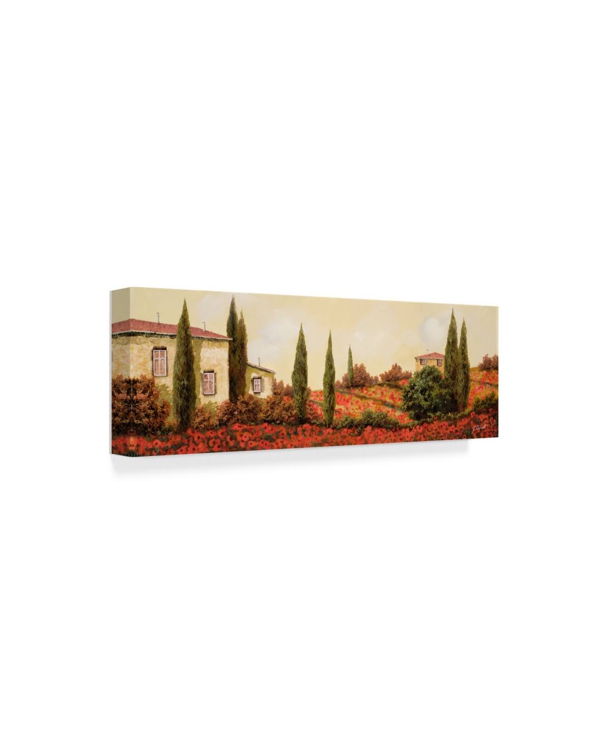 Guido Borelli & Tre Case Tra I Papa Art Print G189