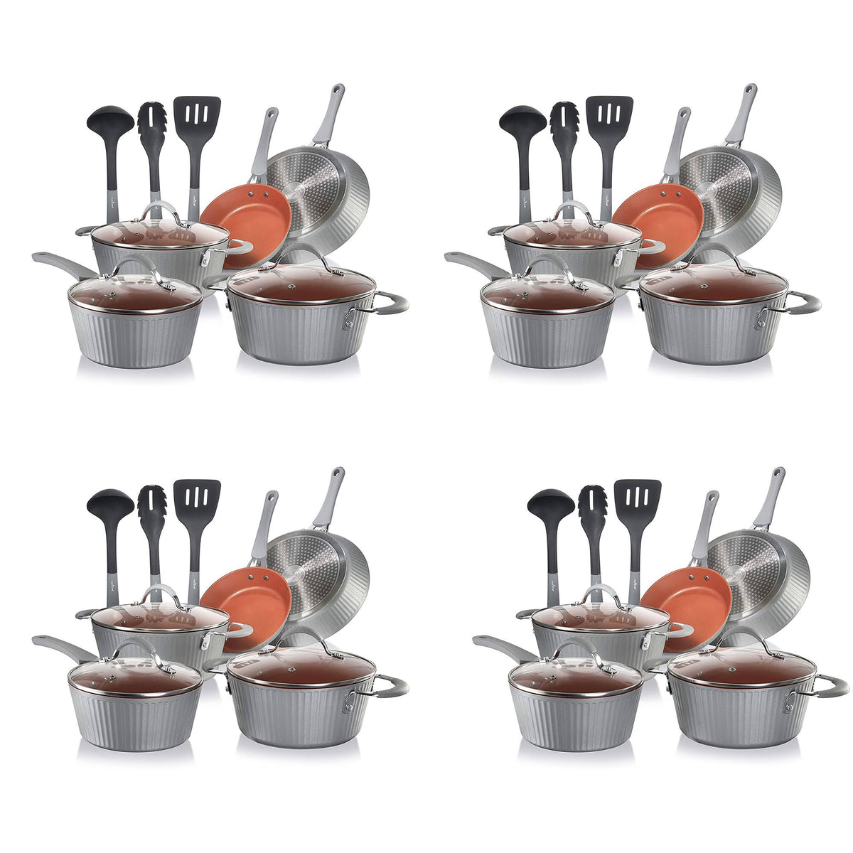 11 Piece Nonstick Cookware Pots and Pans Set L5868