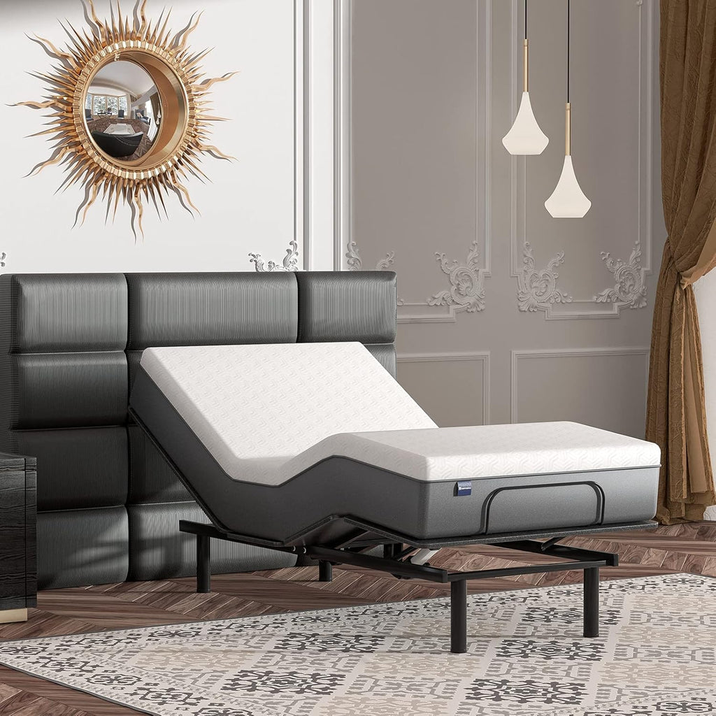 Black Twin XL Adjustable Bed Base with Wireless Remote V544468