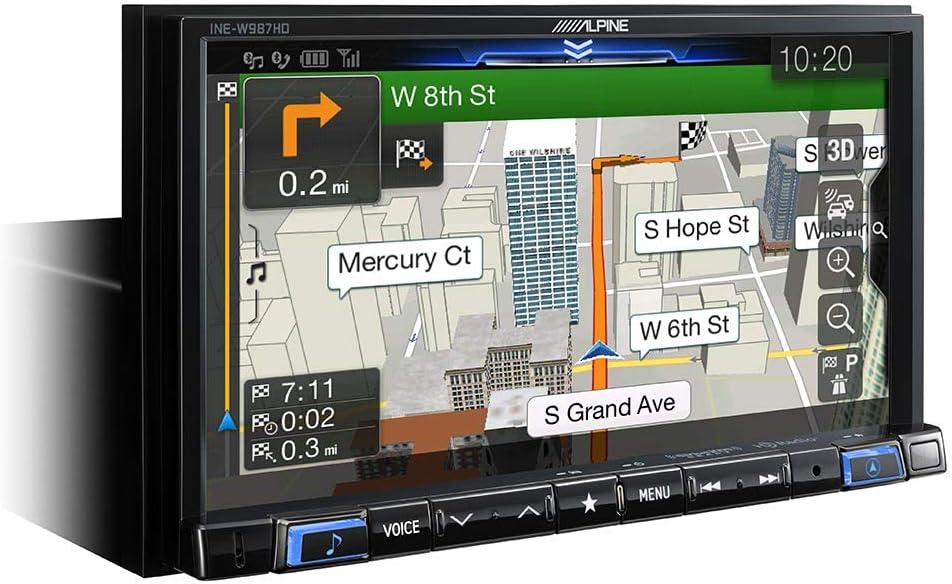 Digital Media Navigation Receiver with Windshield Mount Dashcam S977