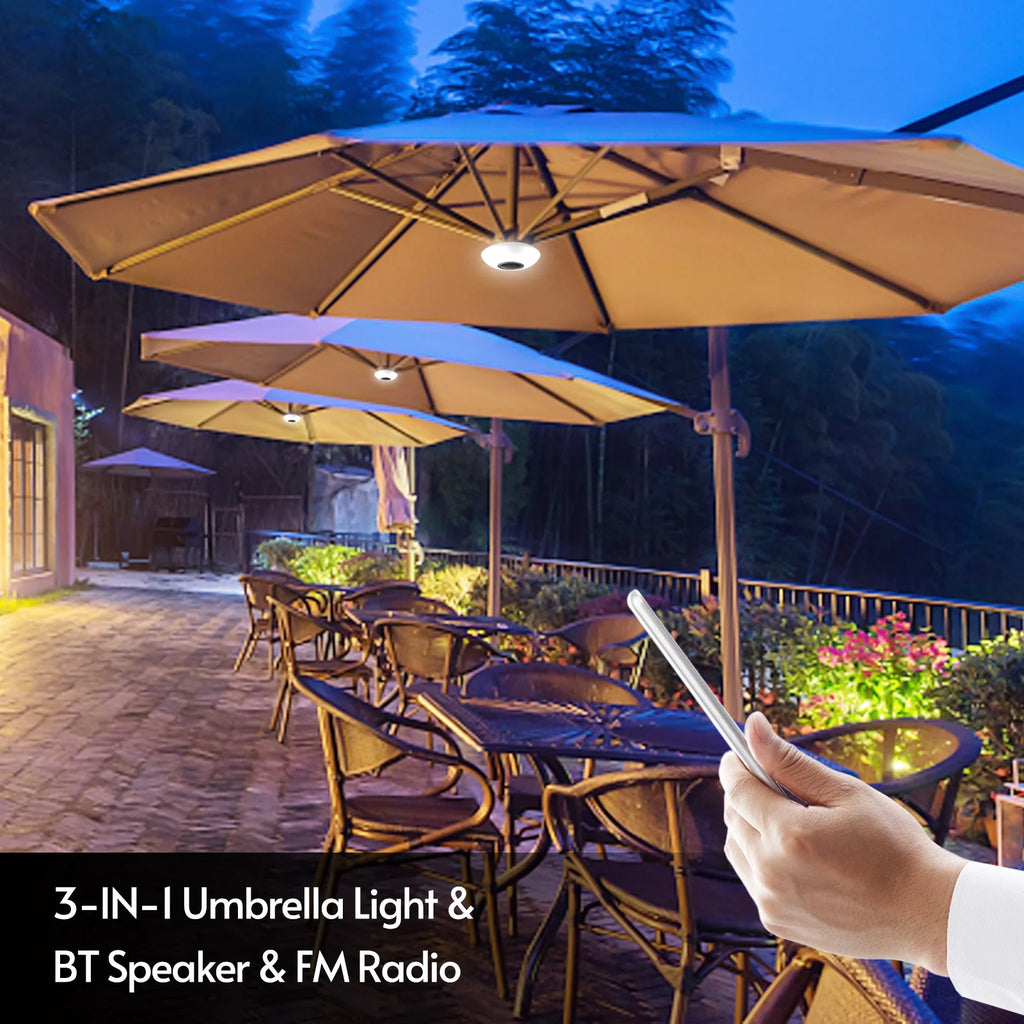 3 in 1 Rechargeable Cordless Patio Umbrella with Remote R411317