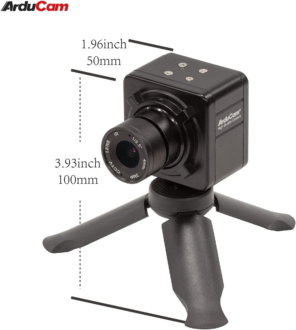 3MP HDR USB Camera with Dual Microphones and Mini Tripod R8892