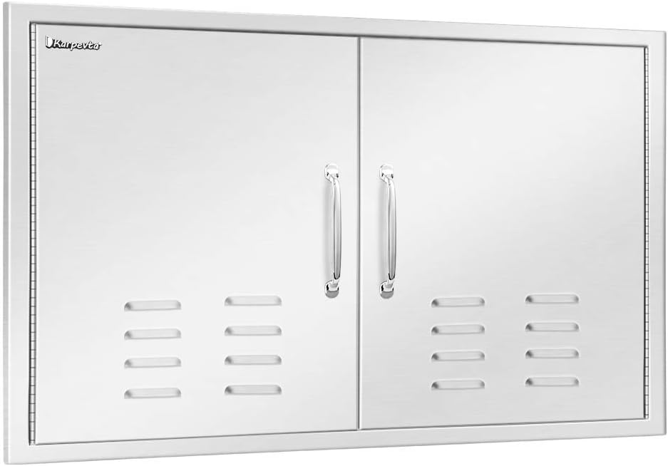 Stainless Steel Double Access Door for Outdoor Kitchen P71179