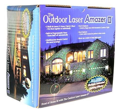 3 Color Laser Landscape Projector Light with Remote D489