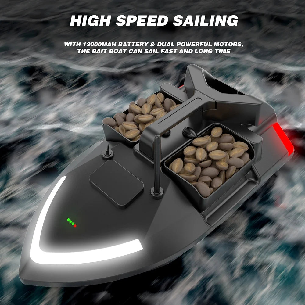 GPS Fishing Bait Boat with Dual Motor Fish Finder V7390