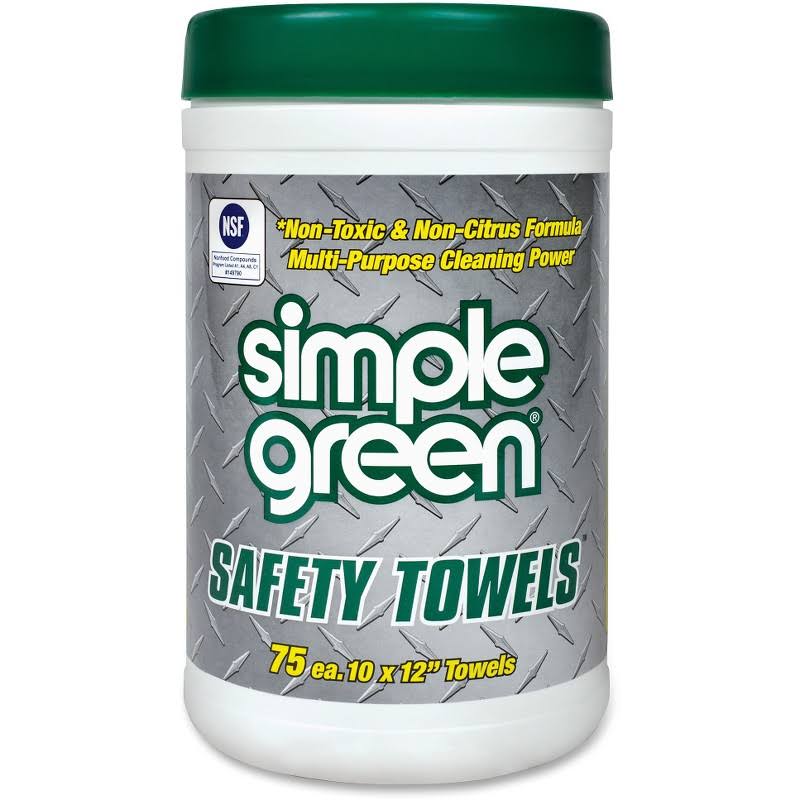 Multi-Purpose Cleaning Towels - 10 inch Width x 11.75 inch Length - 75 - 6 / Carton - Green H322977