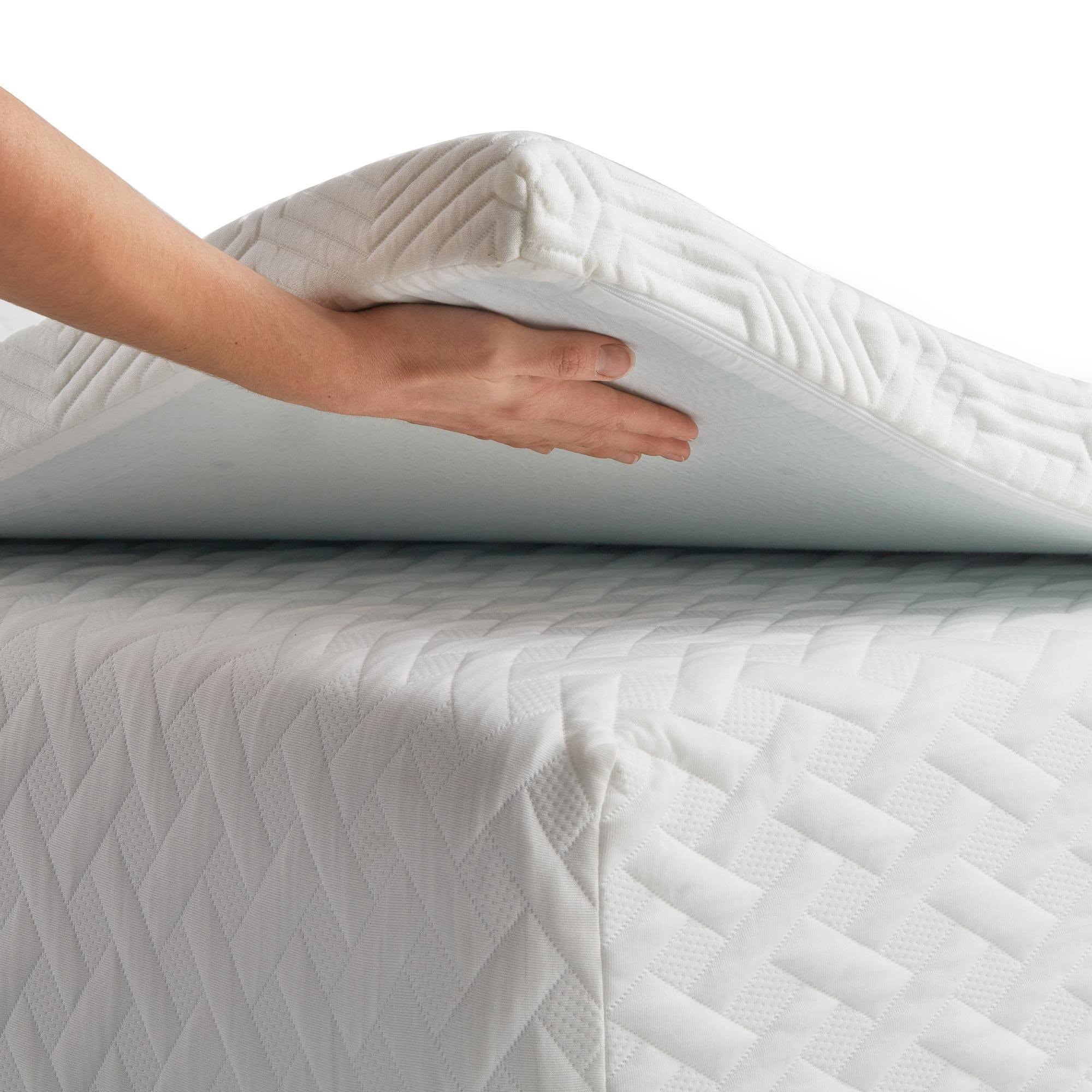 Twin Gel Memory Foam Topper with Cover F52279
