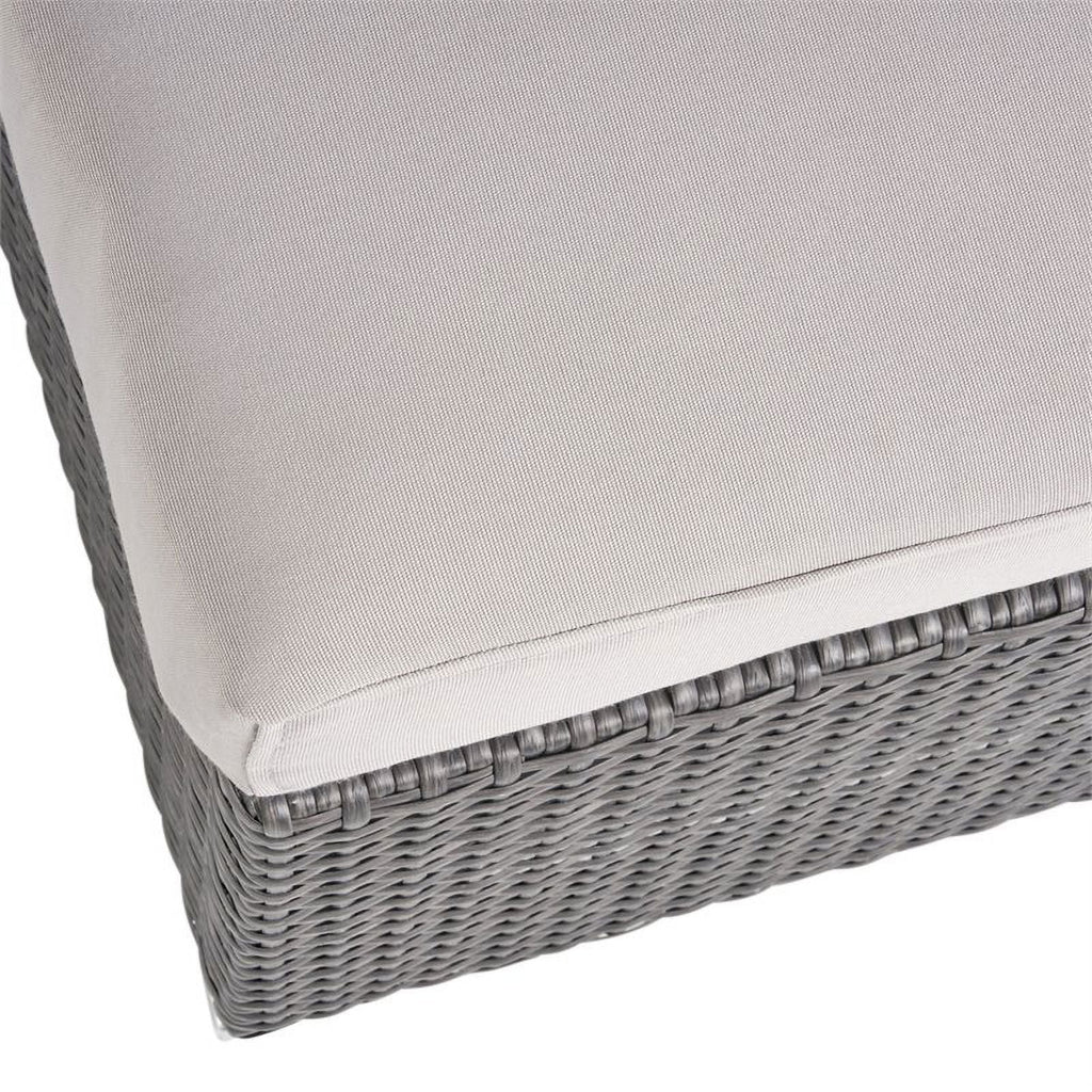 Grey Wicker Sectional with Aluminum Frame K18683