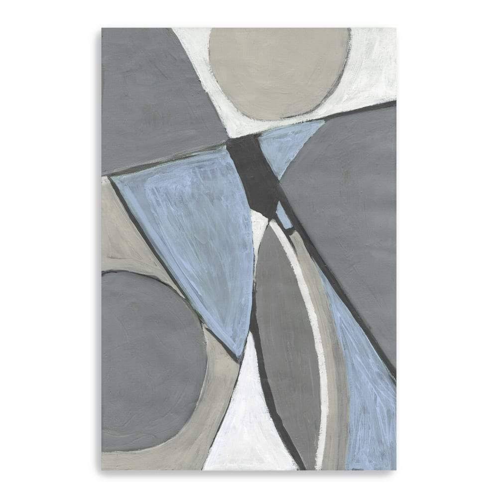 Geometric Canvas Giclee Blue 24x22 x 3& Polyester A4080