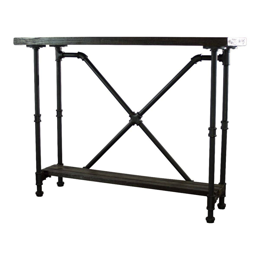 Bronze Industrial Console Table O4223