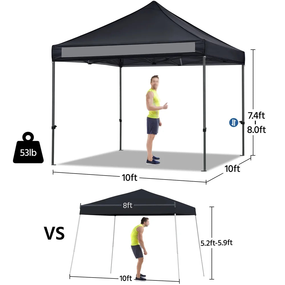 Black Square Pop-up Gazebo R194