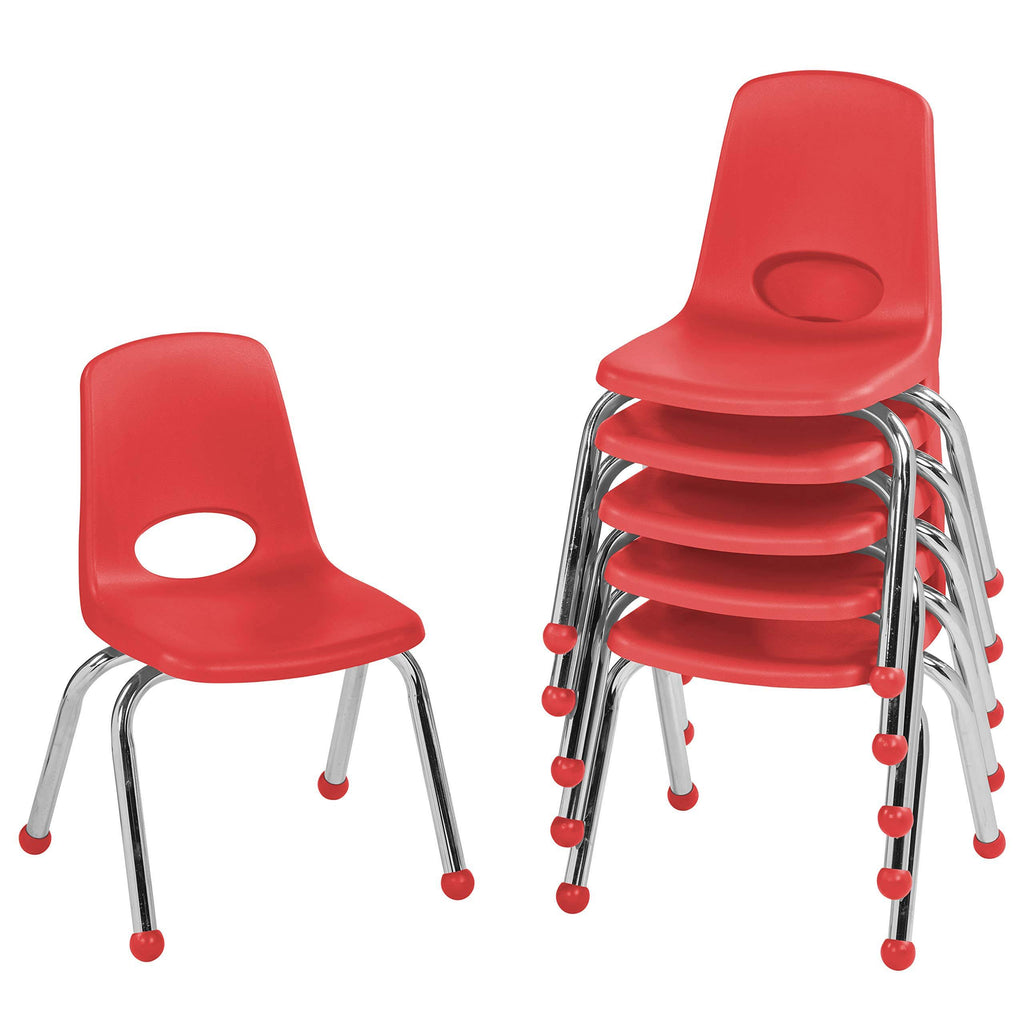Red 12in Stack Chair 6-Pack W838682