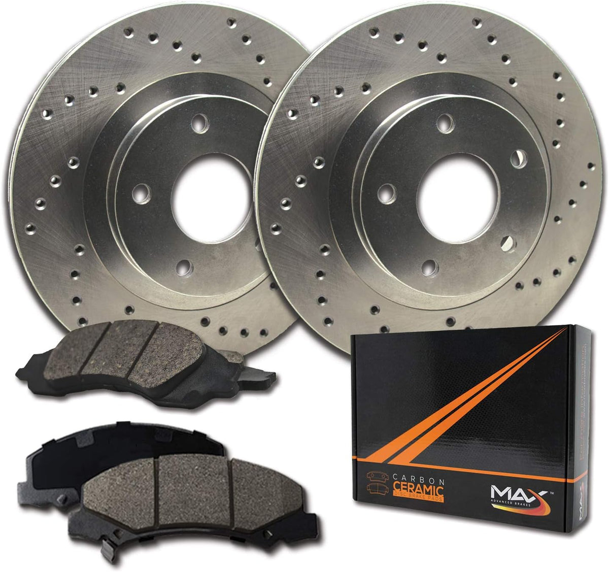 Max Brakes XD Rotors with Carbon Ceramic Pads K725586