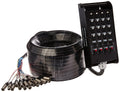 16 Channel 100' XLR Snake Cable with 4 XLR and 1/4 Returns K9436